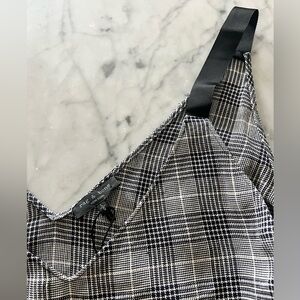 rag & bone Black and White Plaid Midi Dress